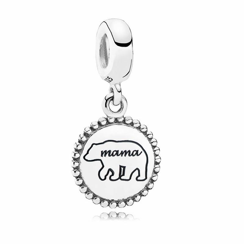 Pandora Mama Bear Dangle Charm Silver Egypt PR8069412